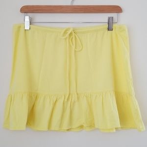 NWOT J Crew Yellow Mini Skirt Medium